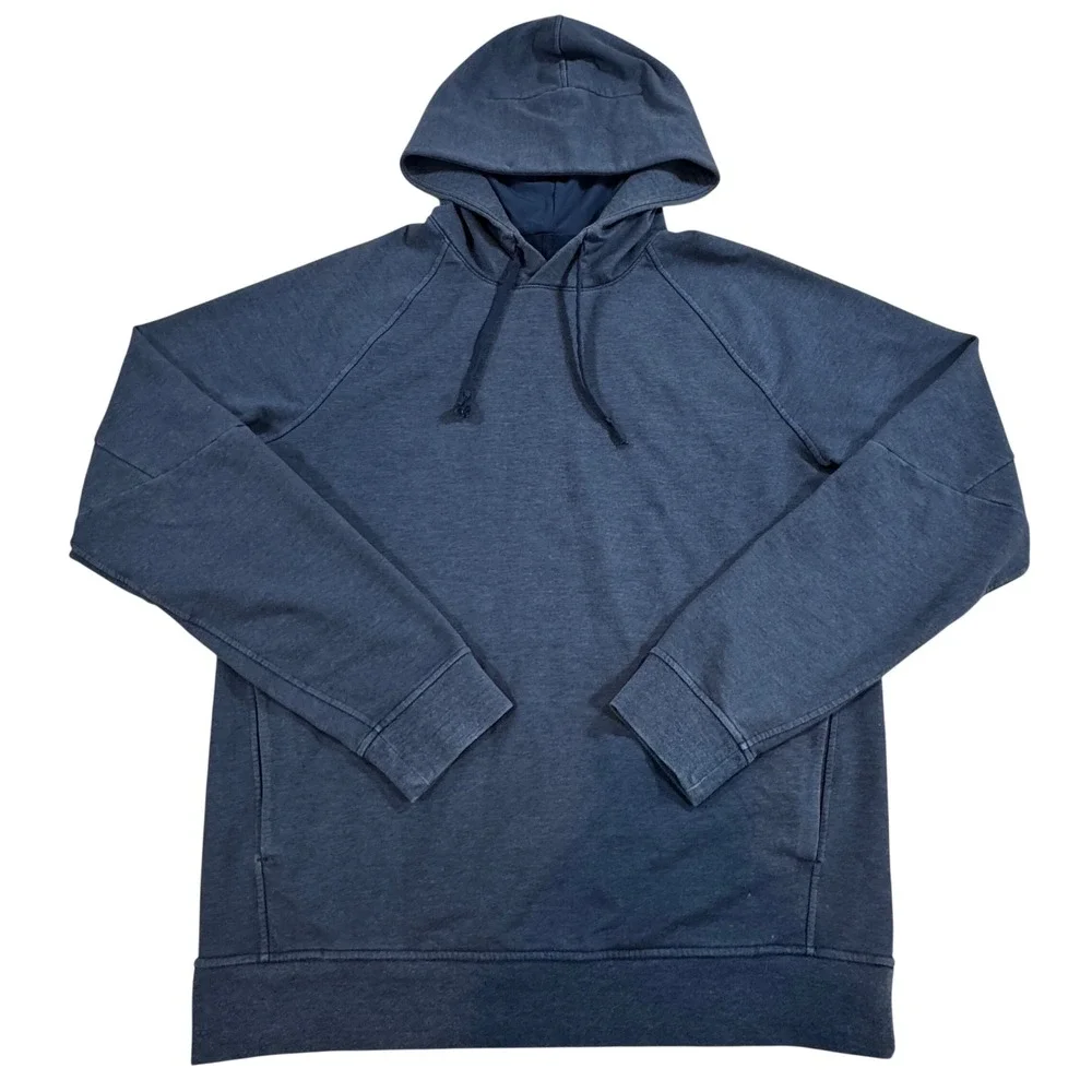 Lululemon City Sweat Pullover Hoodie Heathered True Navy Men's Size M Preppy